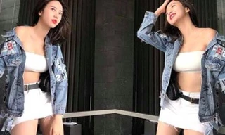 Ngắm vẻ đẹp gợi cảm của cựu tiếp viên hàng không Vũ Ngọc Châm