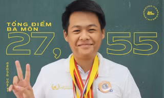 Cậu bạn “Văn Toán song toàn“: Toán đạt 9,6 điểm, Văn cũng suýt soát với 8,75