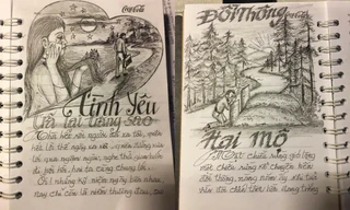 Sổ chép nhạc thời “ông bà anh“: Chữ đẹp miễn chê nhưng đỉnh nhất lại là hình minh họa 