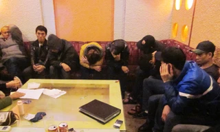 Các đối tượng bị bắt giữ. Ảnh: Tuấn Nguyễn