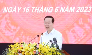 Chủ tịch nước Võ Văn Thưởng làm việc với Tỉnh ủy Ninh Thuận