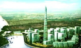 Mô hình khu đô thị mới Nam TP Tuy Hoà. Ảnh TL