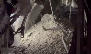 Cấm xe chạy trên đoạn đường sắt Chí Thạnh sụt lở