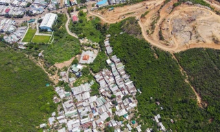 Xóm Núi (xã Phước Đồng, TP Nha Trang, Khánh Hoà) nơi từng xảy ra vụ sạt lở làm 12 người chết.