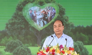 Thủ tướng Nguyễn Xuân Phúc phát biểu tại buổi lễ. Ảnh VGP/Quang Hiếu