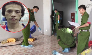 Công an khám nghiệm bên trong ngôi nhà và nghi phạm Luận