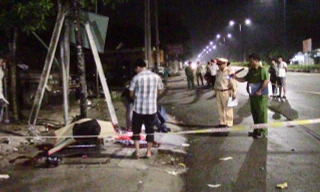 Hiện trường vụ tai nạn khiến 2 người tử vong