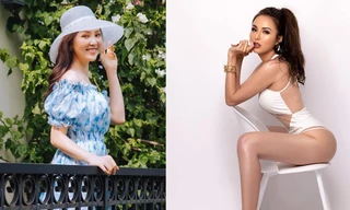 Á hậu Thuỵ Vân khoe vai trần gợi cảm, Hoa hậu Diễm Hương nóng bỏng với áo tắm