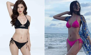 Huyền My, Hoàng Thuỳ đọ dáng với bikini nóng bỏng 
