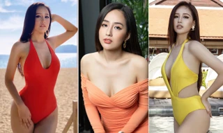 Vóc dáng 'đồng hồ cát' nóng 'bỏng mắt' của Hoa hậu Mai Phương Thúy ở tuổi 33
