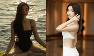 Đỗ Mỹ Linh diện váy cắt xẻ cực sexy, á hậu Lệ Hằng nóng bỏng với áo tắm 