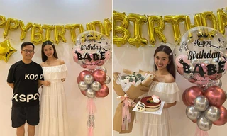 Á hậu Thuý An khoe vai trần quyến rũ, đón sinh nhật giản dị bên ông xã trong mùa dịch 