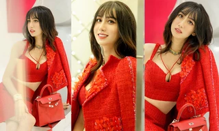 Lynk Lee ngày càng xinh đẹp, khoe vòng một căng đầy nóng 'bỏng mắt' trong bộ ảnh mới