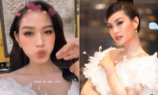 Mặc lại váy của Á hậu Diễm Trang, Đỗ Thị Hà được khen xinh đẹp tựa 'thiên nga trắng'