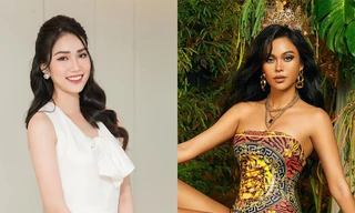 Á hậu Phương Anh đẹp tinh khôi với váy trắng, Mâu Thuỷ mặc áo tắm nóng bỏng hoá 'nữ thần'