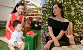 Dàn Hoa hậu, Á hậu trang hoàng nhà cửa lộng lẫy đón Giáng Sinh 