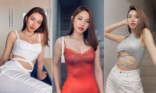 Gu thời trang cut-out cực nóng bỏng của Miss Grand Vietnam 2021 Nguyễn Thúc Thuỳ Tiên 