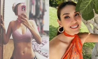 Diễm Hương khoe eo thon nóng bỏng, Võ Hoàng Yến diện áo yếm sexy bên trời Tây