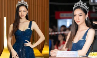 Lương Thuỳ Linh đeo vương miện 3 tỷ đồng, khoe chân dài 1m22 khi đi tìm người kế nhiệm