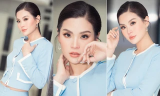 Á hậu Diễm Trang 'tái xuất' xinh đẹp sau 9 tháng mắc kẹt ở Ba Lan vì dịch COVID-19