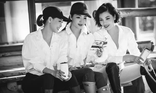 Hoa hậu Hà Kiều Anh đọ sắc ba mỹ nhân đình đám thập niên 90 trong bộ ảnh đen trắng