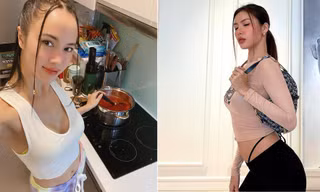 Vũ Ngọc Anh diện crop-top nóng bỏng, Minh Tú khoe eo quyến rũ với quần thiết kế lạ mắt