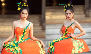 Hoa hậu Tiểu Vy diện váy dáng phồng lạ mắt, khoe chân dài cực gợi cảm trên sàn catwalk