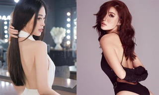 Á hậu Phương Nga khoe lưng trần nuột nà, Minh Tú nóng bỏng với áo tắm cắt xẻ sexy
