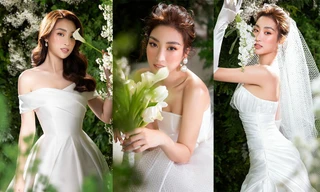 'Tái xuất' sau thời gian giãn cách, Hoa hậu Đỗ Mỹ Linh hóa cô dâu gợi cảm hút hồn 