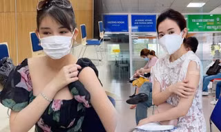 Hoa hậu Lê Âu Ngân Anh, Midu, Quốc Cơ - Quốc Nghiệp chia sẻ gì sau khi tiêm vắc-xin?