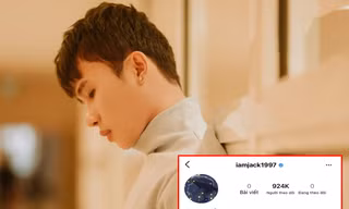Fan lo lắng khi Jack bất ngờ xóa toàn bộ ảnh trên Instagram, thay avatar tâm trạng