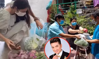 Đàm Vĩnh Hưng gửi 5 tấn gạo, Thủy Tiên tự chia thực phẩm gửi đến người dân ở khu cách ly