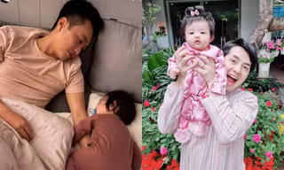 Đặc điểm chung của hai nhóc tì Suchin và Winnie: Cực kỳ quấn bố, đến mẹ cũng phải ghen tỵ
