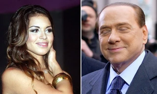 Cô gái làng chơi Ruby (trái) và cựu Thủ tướng Italy Silvio Berlusconi. (Nguồn: La Repubblica)