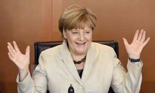 Thủ tướng Đức Angela Merkel tại một cuộc họp Nội các ở thủ đô Berlin. (Ảnh: AFP/TTXVN)