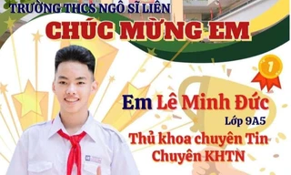 Nam sinh Thủ khoa chuyên Tin viết lời tri ân khiến thầy cô xúc động 