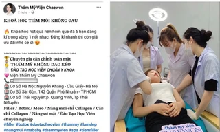 Cơ sở đào tạo thẩm mỹ trái phép cố thủ để đối phó thanh tra