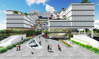 Kiến trúc độc đáo của bệnh viện thông minh hàng đầu miền Bắc