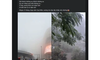 Dân mạng đua nhau khoe ảnh chụp Hà Nội sương mù ngỡ như ở London, Sapa, Tam Đảo...