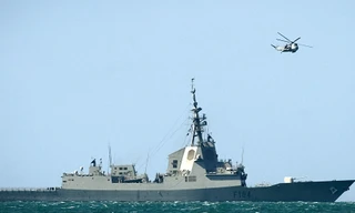  Tàu khu trục Méndez Núñez của Tây Ban Nha. Ảnh: AFP