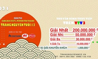 Thể lệ cuộc thi 'Cùng Đức Việt & Miwon trở thành Trạng nguyên tuổi 13'
