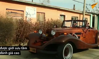 Bất ngờ với chiếc xe Mercedes làm từ gỗ chạy được 90km/giờ