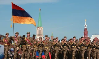 Quân đội Armenia tại Diễu hành Chiến thắng. Ảnh tư liệu: Ria Novosti