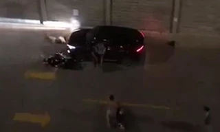 Hiện trường vụ việc. Ảnh cắt từ clip