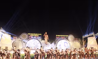 Lễ khai mạc Festival Văn hóa Cồng chiêng Tây Nguyên tại Gia Lai lần thứ I, năm 2018. (Ảnh TL)