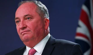 Phó Thủ tướng Australia Barnaby Joyce trong cuộc họp báo ở Sydney hôm 5/2. Ảnh: Reuters. 