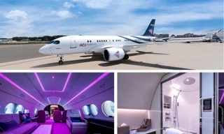 Choáng ngợp nội thất chuyên cơ, có thể kết hôn trong buồng lái