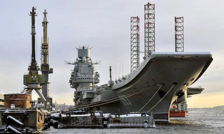 Tàu sân bay Đô đốc Kuznetsov - Ảnh: TASS