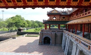 Ngọ Môn - biểu tượng của Kinh đô Huế xưa, sẽ được quảng bá trong Liên hoan phim Việt Nam 2021. Ảnh: Đỗ Trưởng/TTXVN