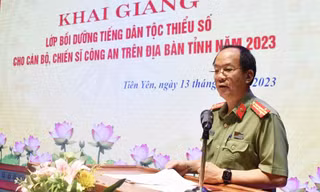 Quảng Ninh bồi dưỡng tiếng dân tộc thiểu số cho cán bộ chiến sĩ công an